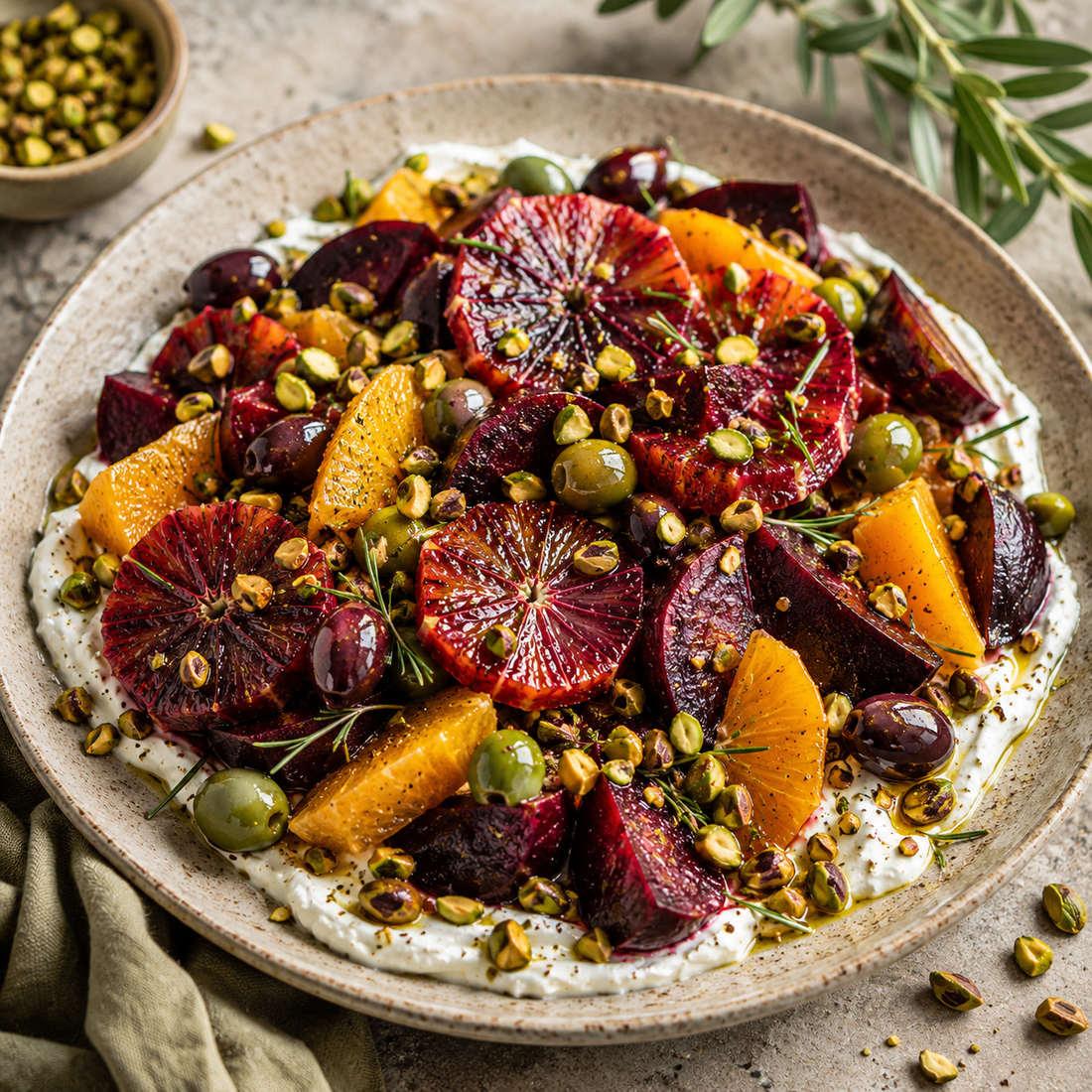 Roasted Golden Beet & Blood Orange Salad with Tangerine Balsamic