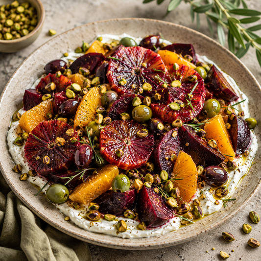 Roasted Golden Beet & Blood Orange Salad with Tangerine Balsamic