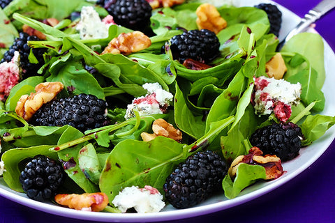 Blackberry Salad with Honey Ginger and Meyer Lemon Vinaigrette