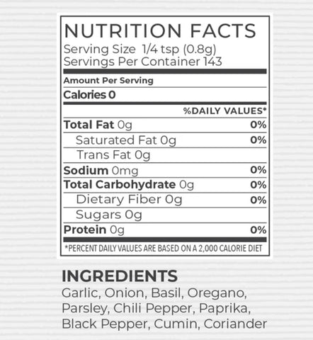 RA Seasonings All Purpose (No Salt)