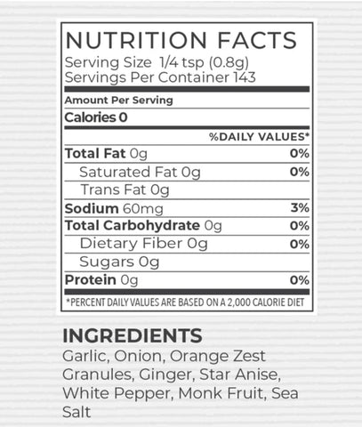 RA Seasonings Orange Ginger Garlic