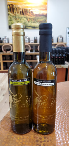 NEW! April Pairing - Wild Fernleaf Dill Olive Oil and Suyo Cucumber White Balsamic