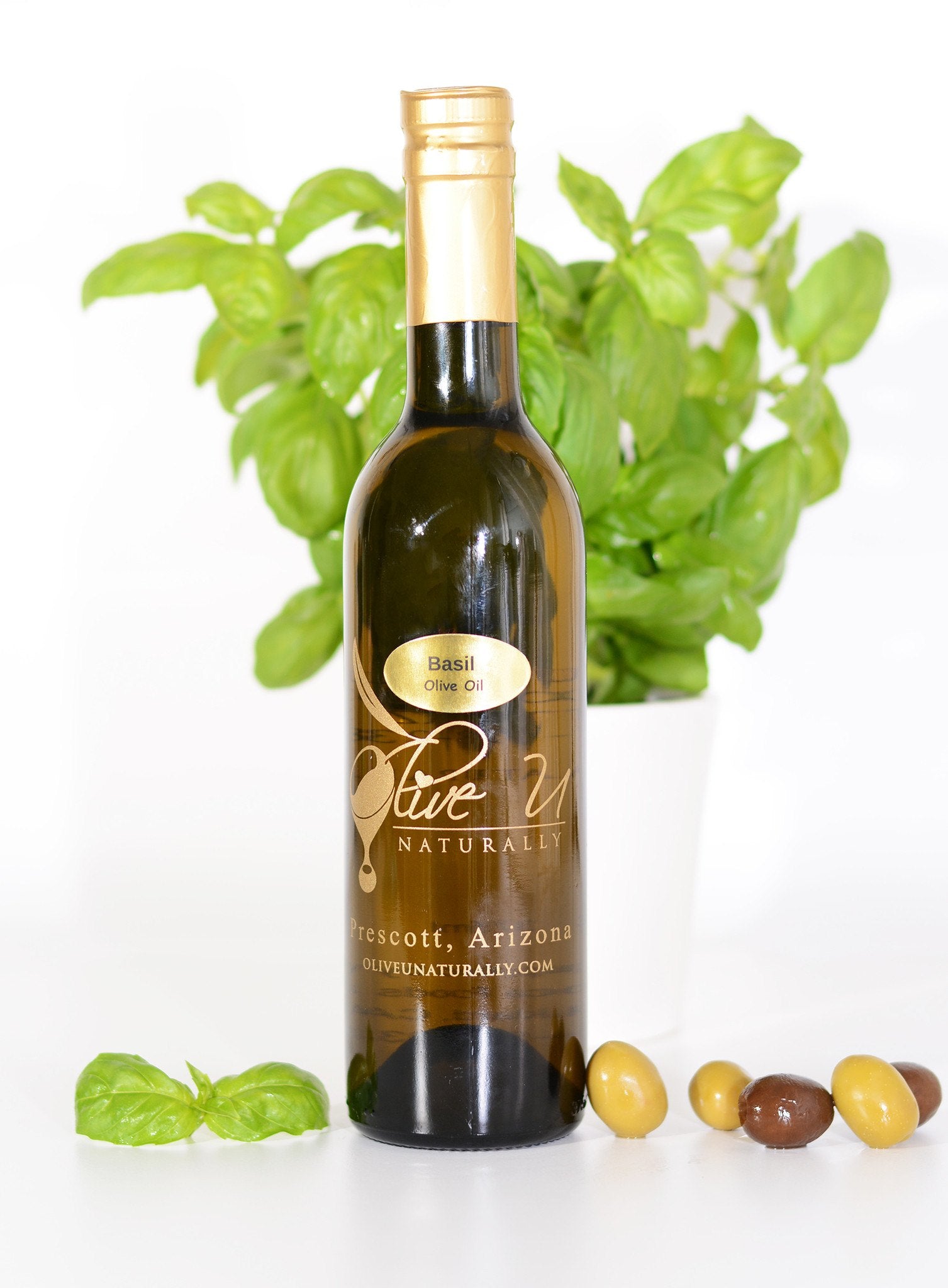 Basil Olive Oil - Olive U Naturally